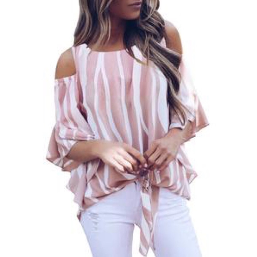 Pink Zebra print blouse